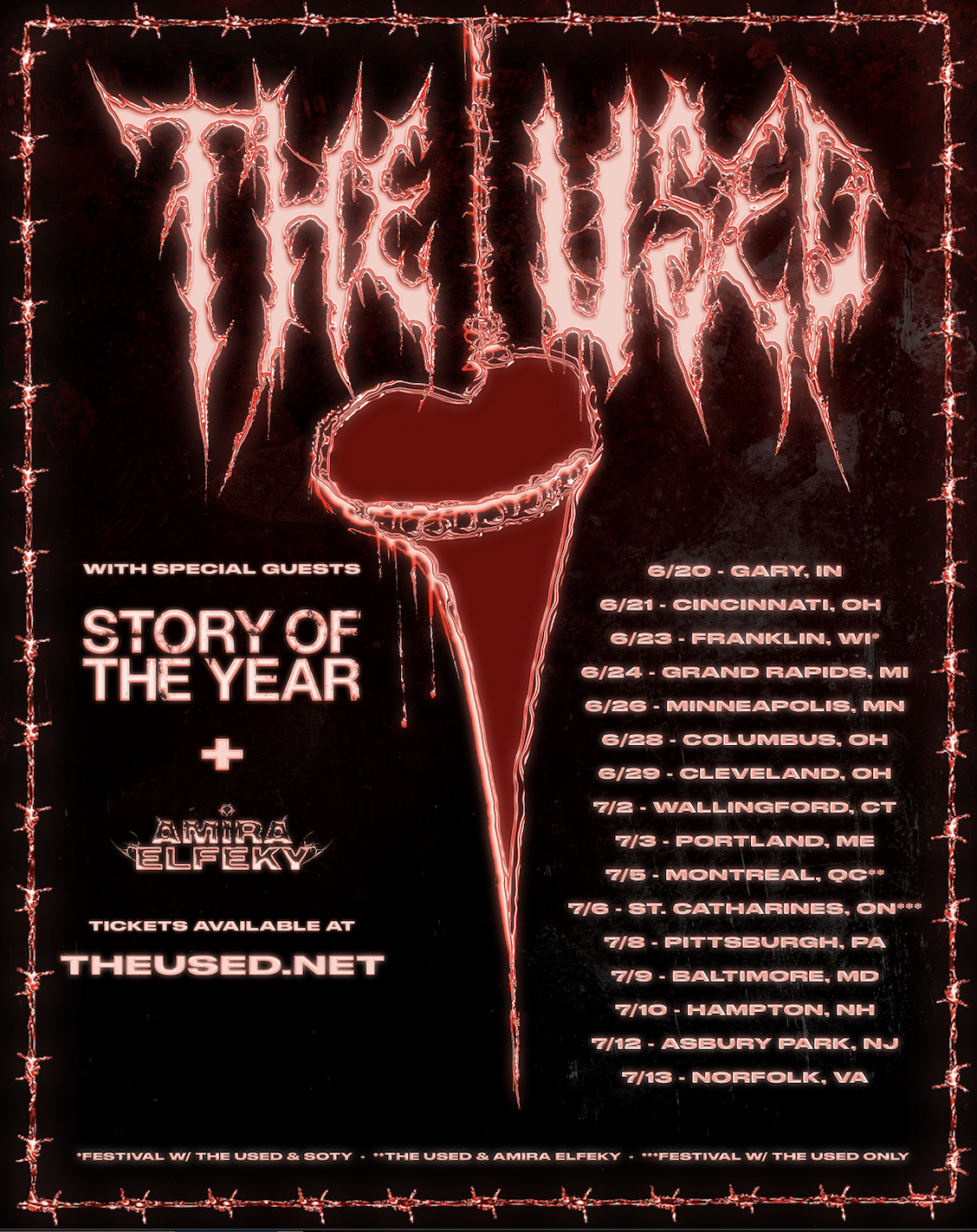 The Used Story of the Year Tour